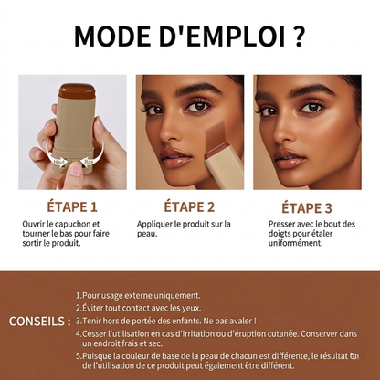 Stick Teinte Sérum Lakerain – Couvrance Légère, Éclat Naturel