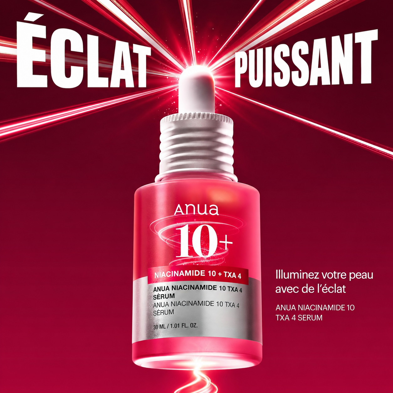 Sérum Anti-Taches ANUA Niacinamide 10% + TXA 4% – Triple Action Éclat & Teint Unifié