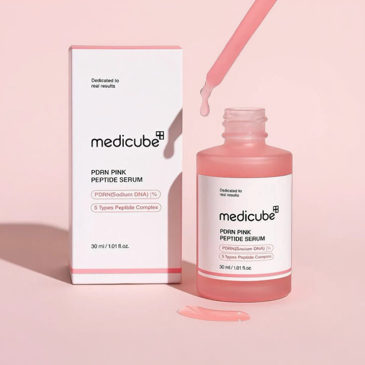 Sérum Anti-Âge Medicube PDRN Pink Peptide – ADN de Saumon, Fermeté & Éclat Glass Skin