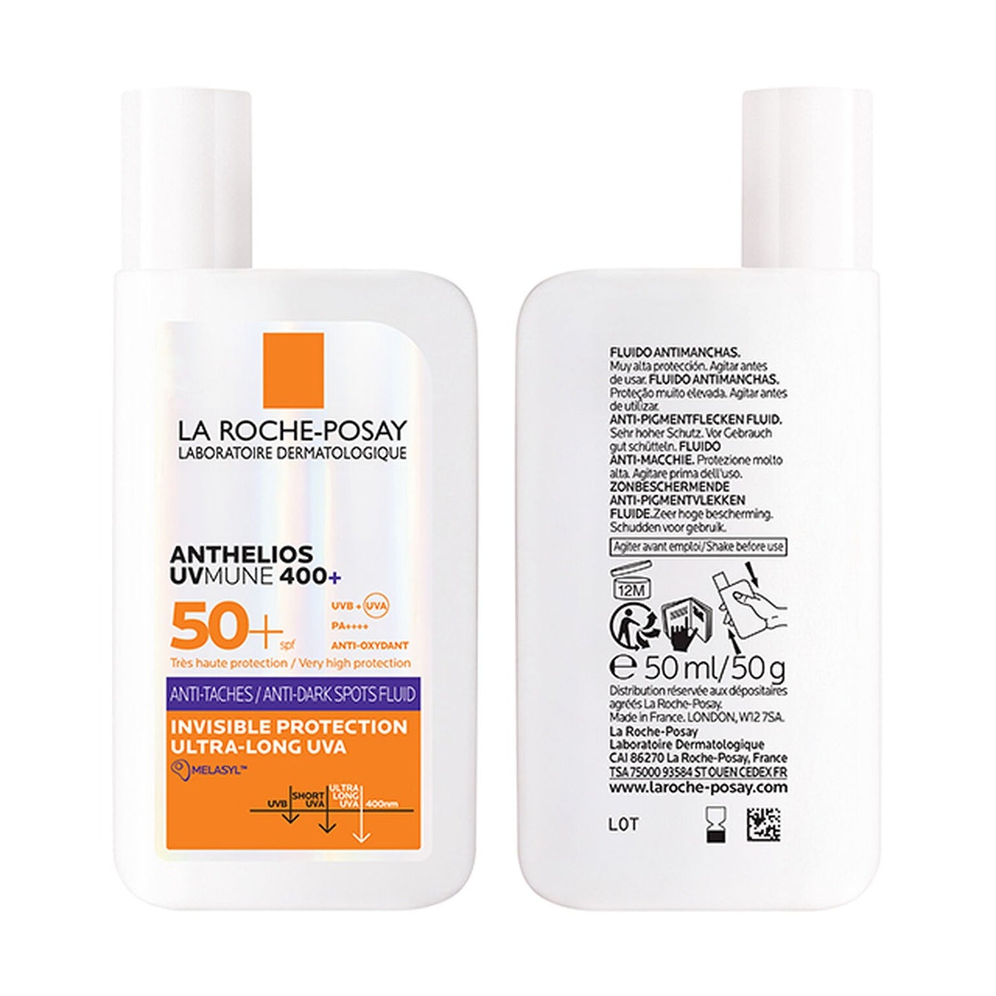 Fluide Solaire Anti-Brillance SPF50+ — La Roche-Posay Anthelios UVMune 400