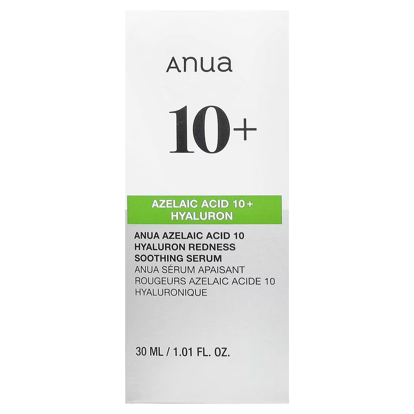 Sérum Apaisant ANUA Acide Azélaïque 10% + Hyaluron – Rougeurs, Acné & Peau Nette