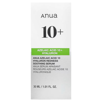 Sérum Apaisant ANUA Acide Azélaïque 10% + Hyaluron – Rougeurs, Acné & Peau Nette