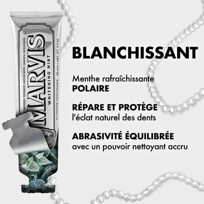 Marvis Whitening Mint – Dentifrice Blanchissant Premium (85ml)